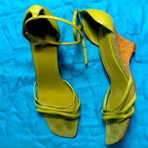 FIONI, GREEN, STRAPPY, SANDAL, SZ11, GENTLY WORN